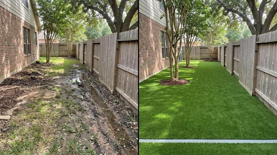 Result artificial grass installation in Katy - Katy Turf Installation